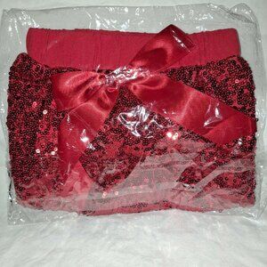 New BABY BLOOMERS Red Bow diaper cover Small 6-12 month Pants Shorts